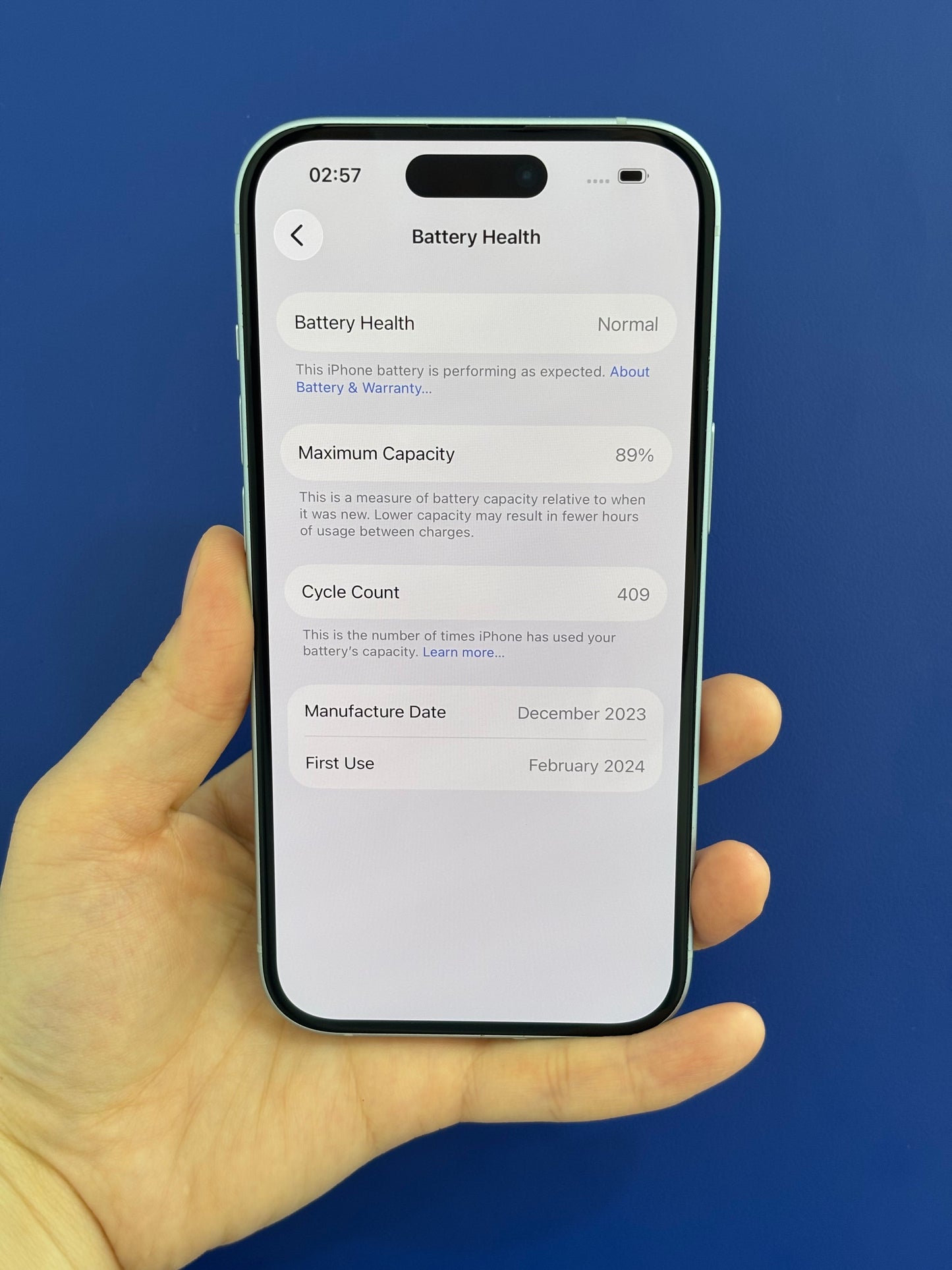 iPhone 15, 256GB (Grade A) *73437