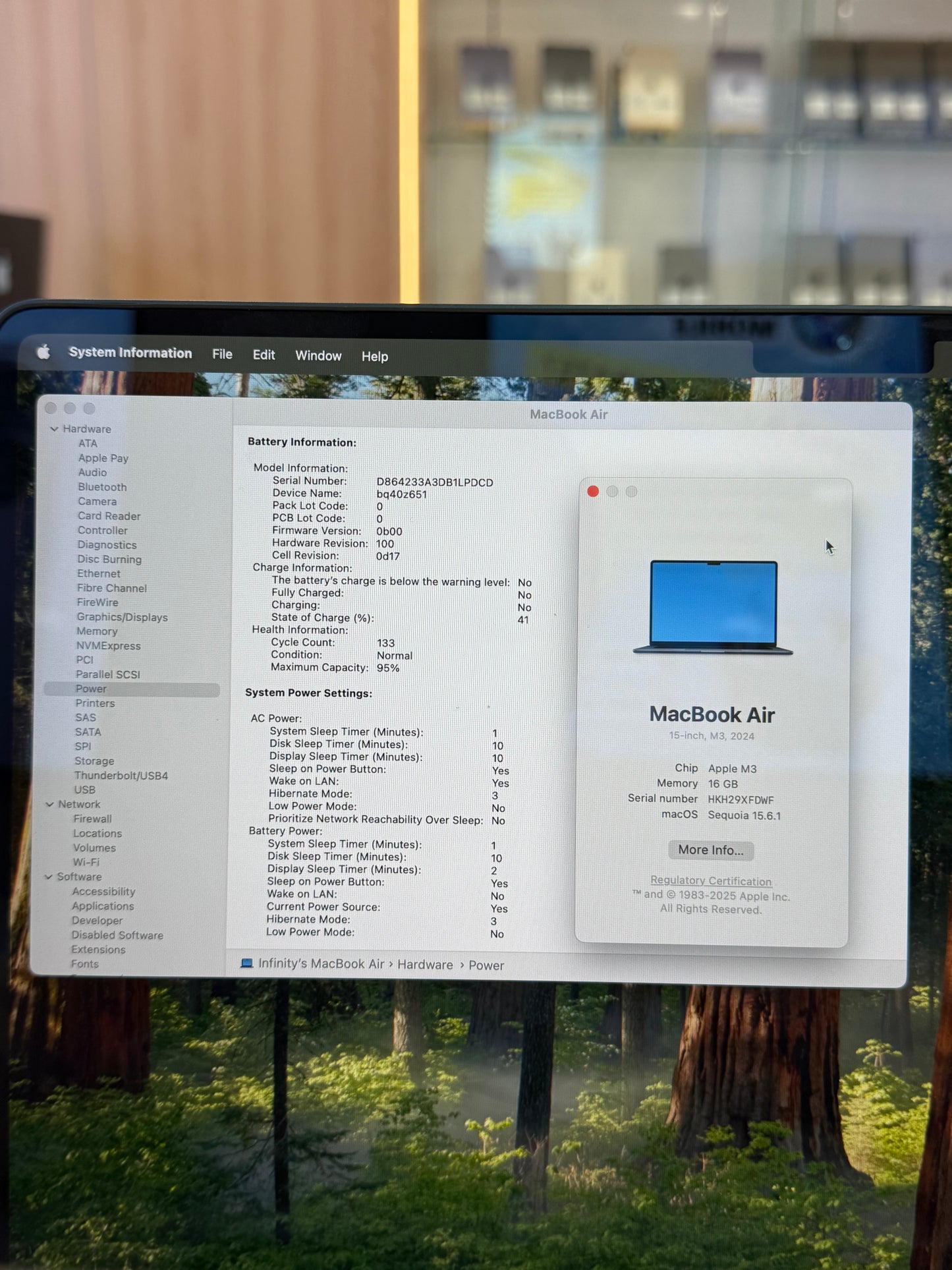 MacBook Air 15-inch (M3) 2024, 512GB *XFDWF