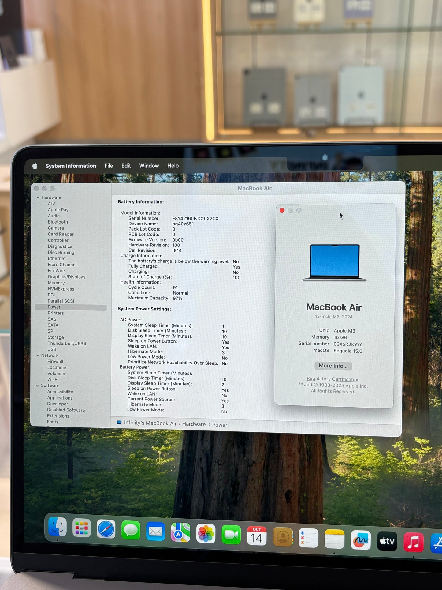 MacBook Air 13-inch (M3) 2024, 512GB *JK9Y6