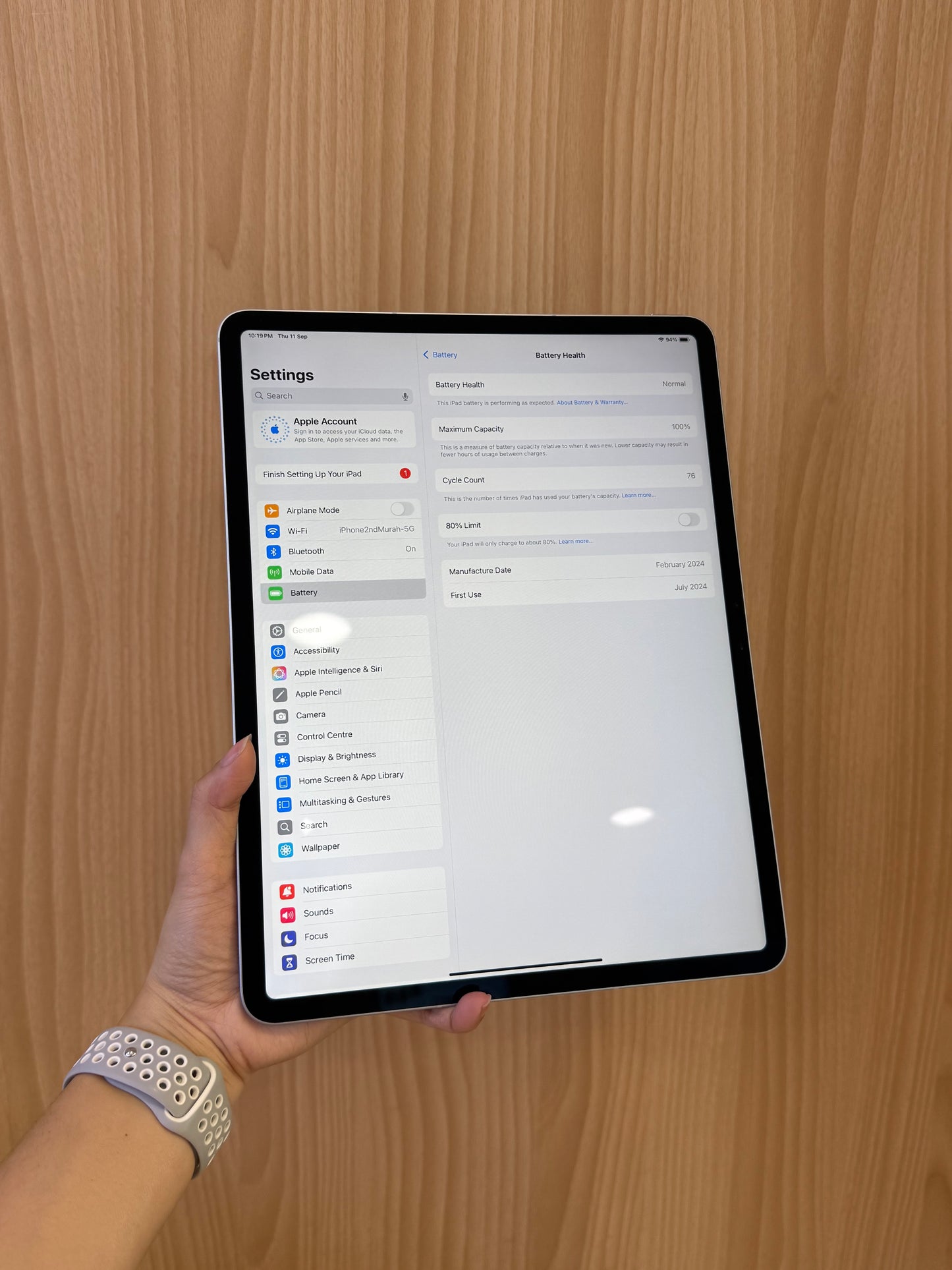 iPad Air 13-inch (M2) Cellular, 512GB *71919