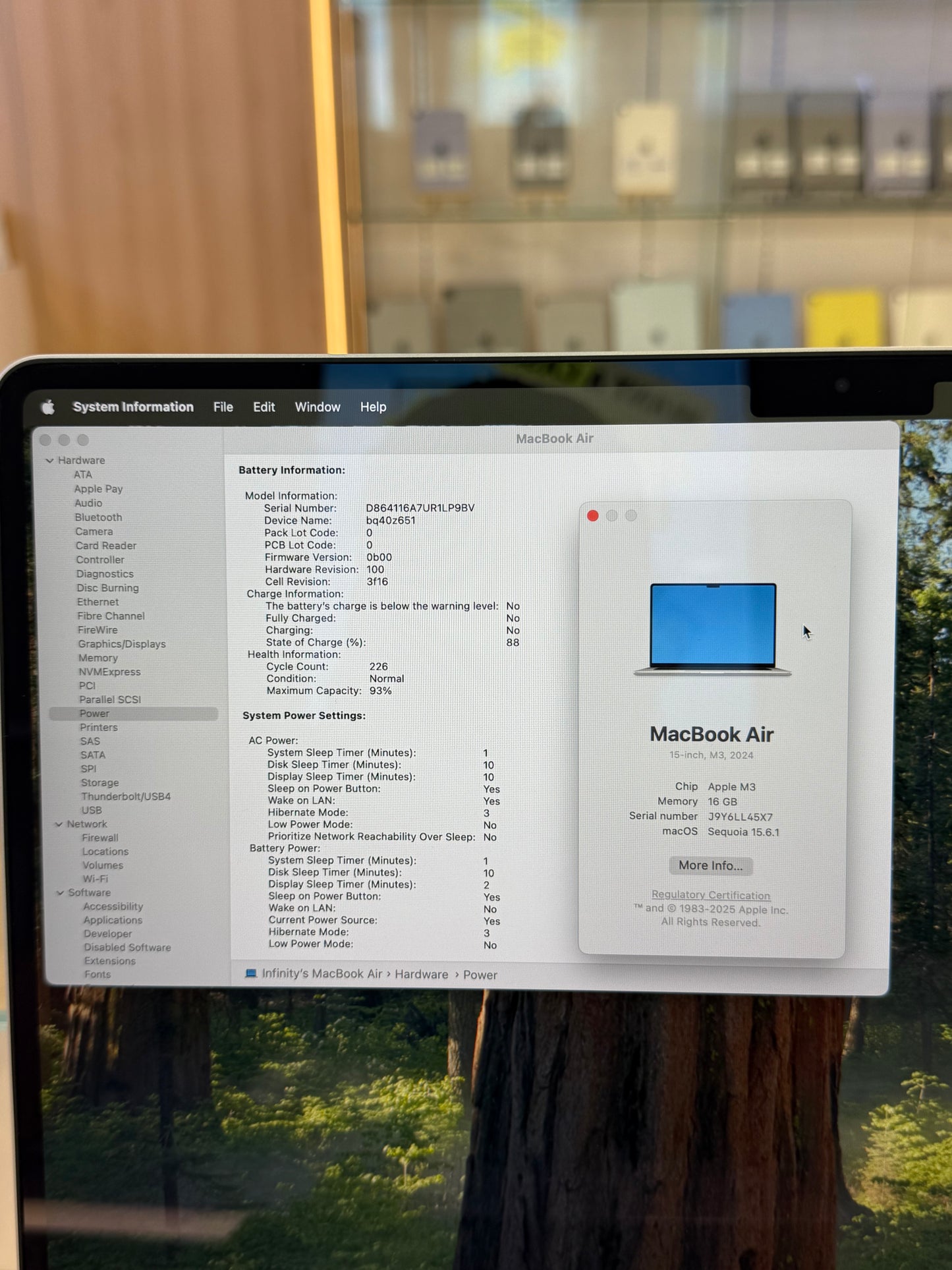 MacBook Air 15-inch (M3) 2024, 512GB *L45X7