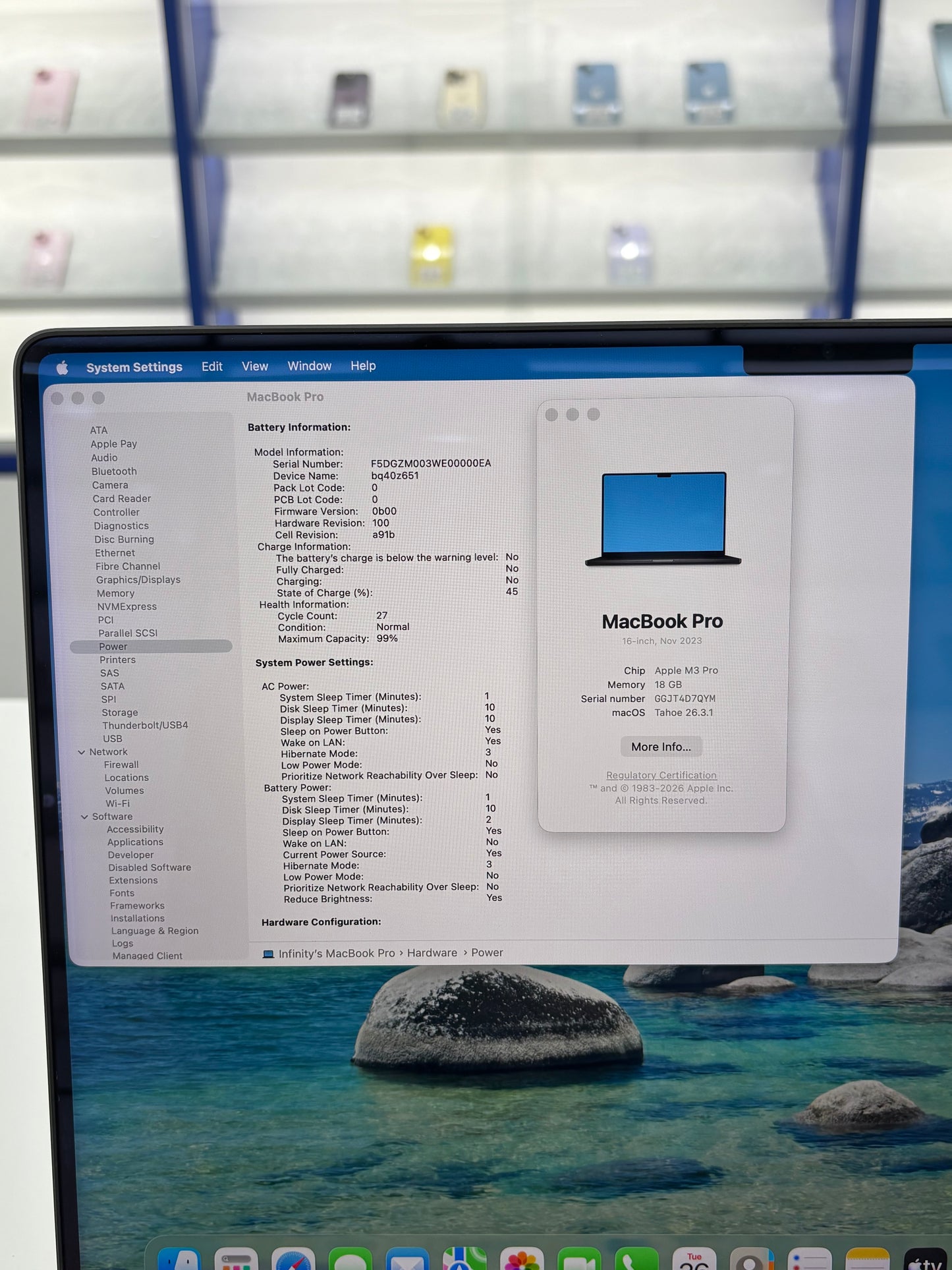 MacBook Pro 16-inch (M3 Pro) 2023, 512GB *D7QYM