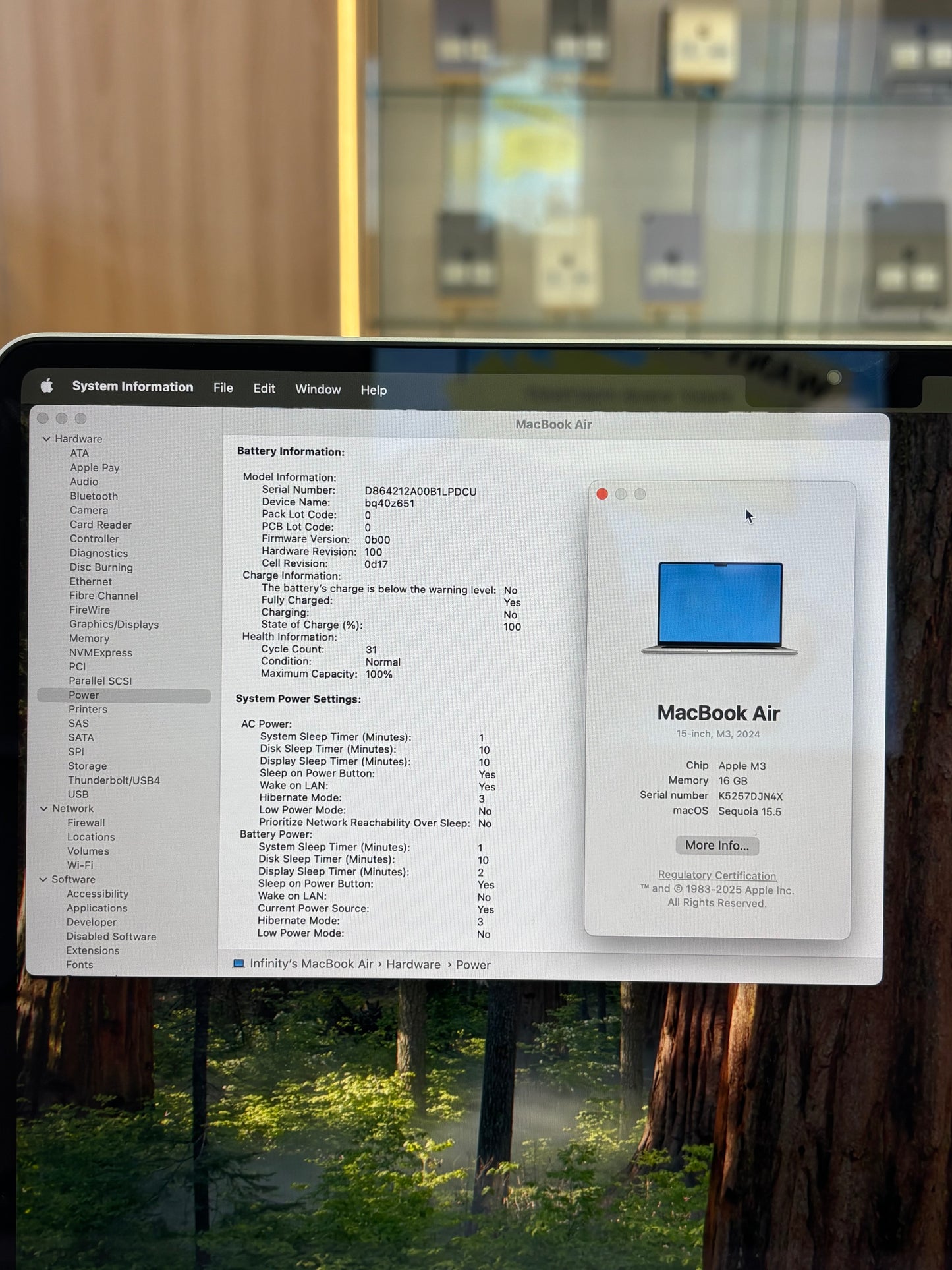 MacBook Air 15-inch (M3) 2024, 512GB *DJN4X