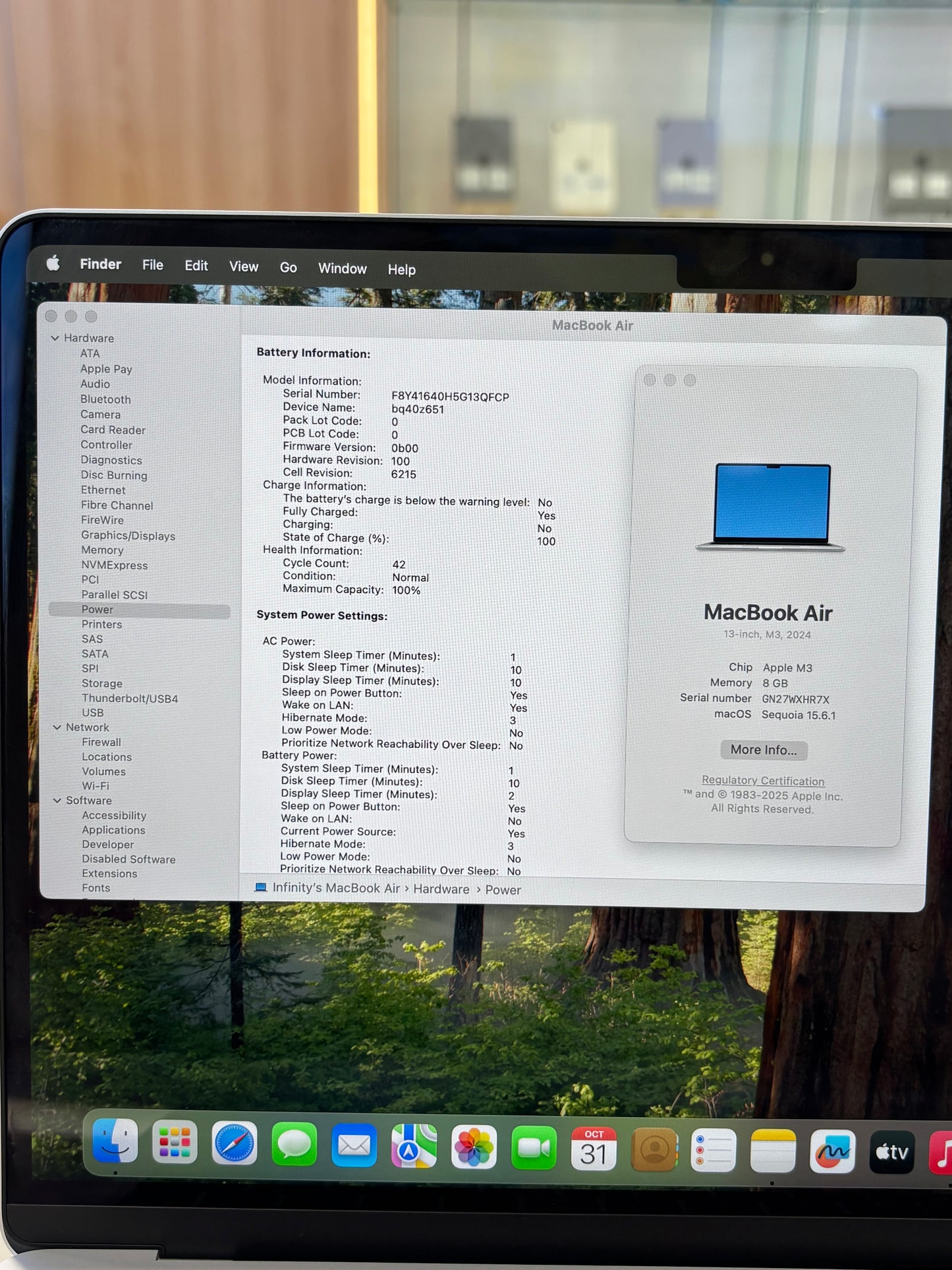 MacBook Air 13-inch (M3) 2024, 512GB *XHR7X