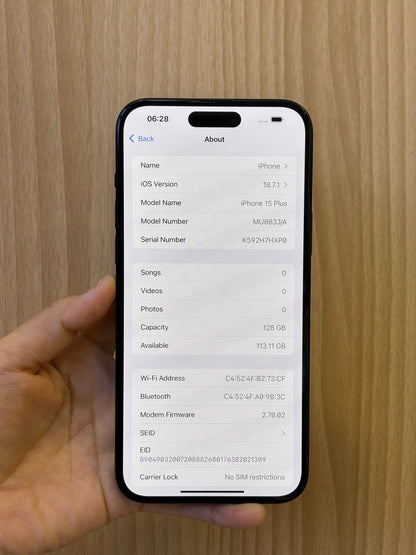 iPhone 15 Plus, 128GB (Grade B) *74942