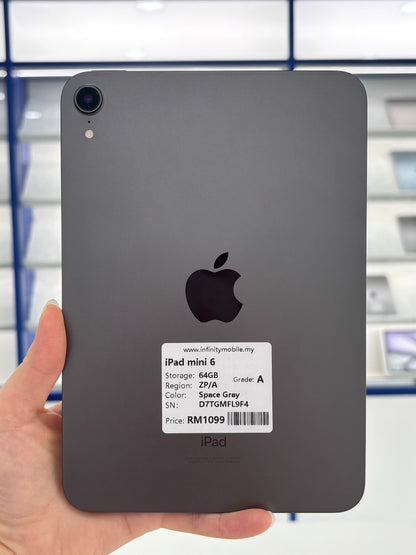 iPad Mini 6 Wi-Fi, 64GB (Grade A) *FL9F4