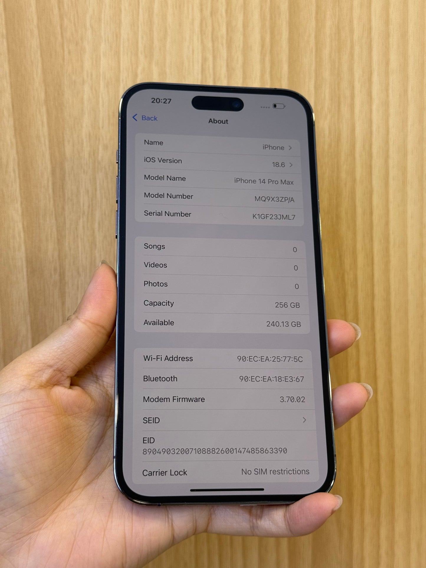 iPhone 14 Pro Max, 256GB (Grade B) *01935