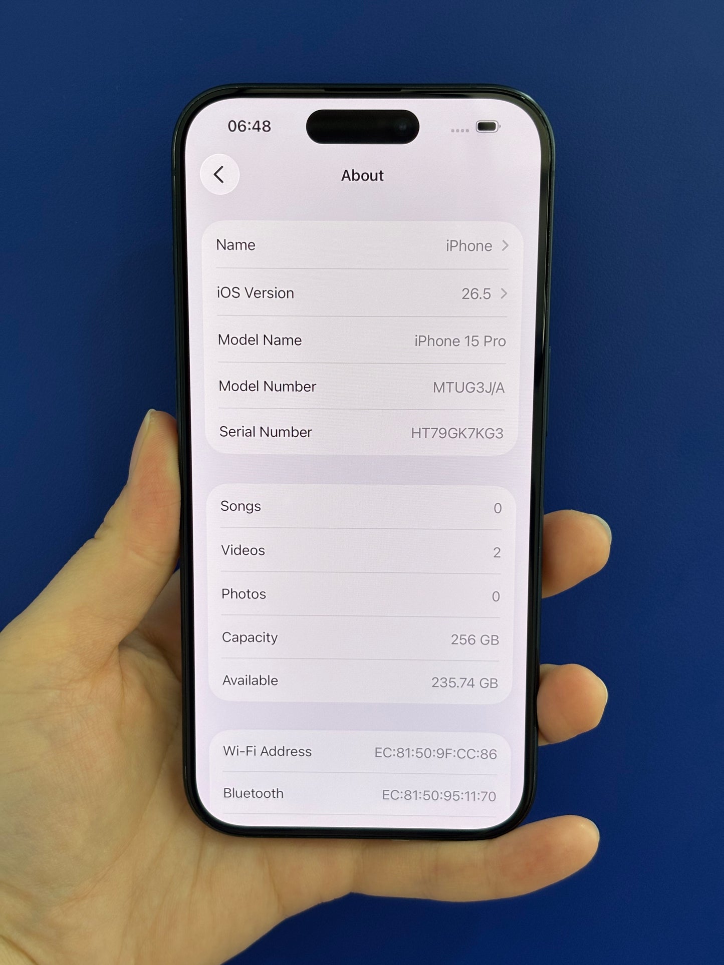 iPhone 15 Pro, 256GB (Grade A) *33549
