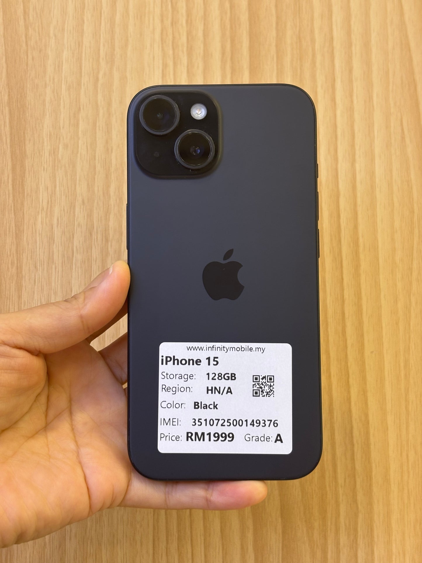iPhone 15, 128GB (Grade A) *49376