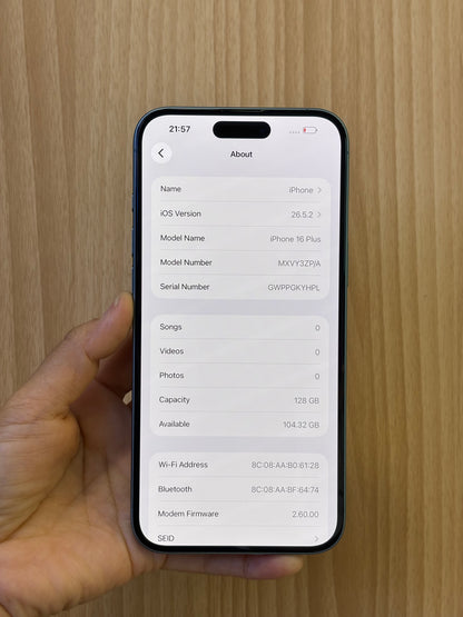iPhone 16 Plus, 128GB (Grade A) *79149