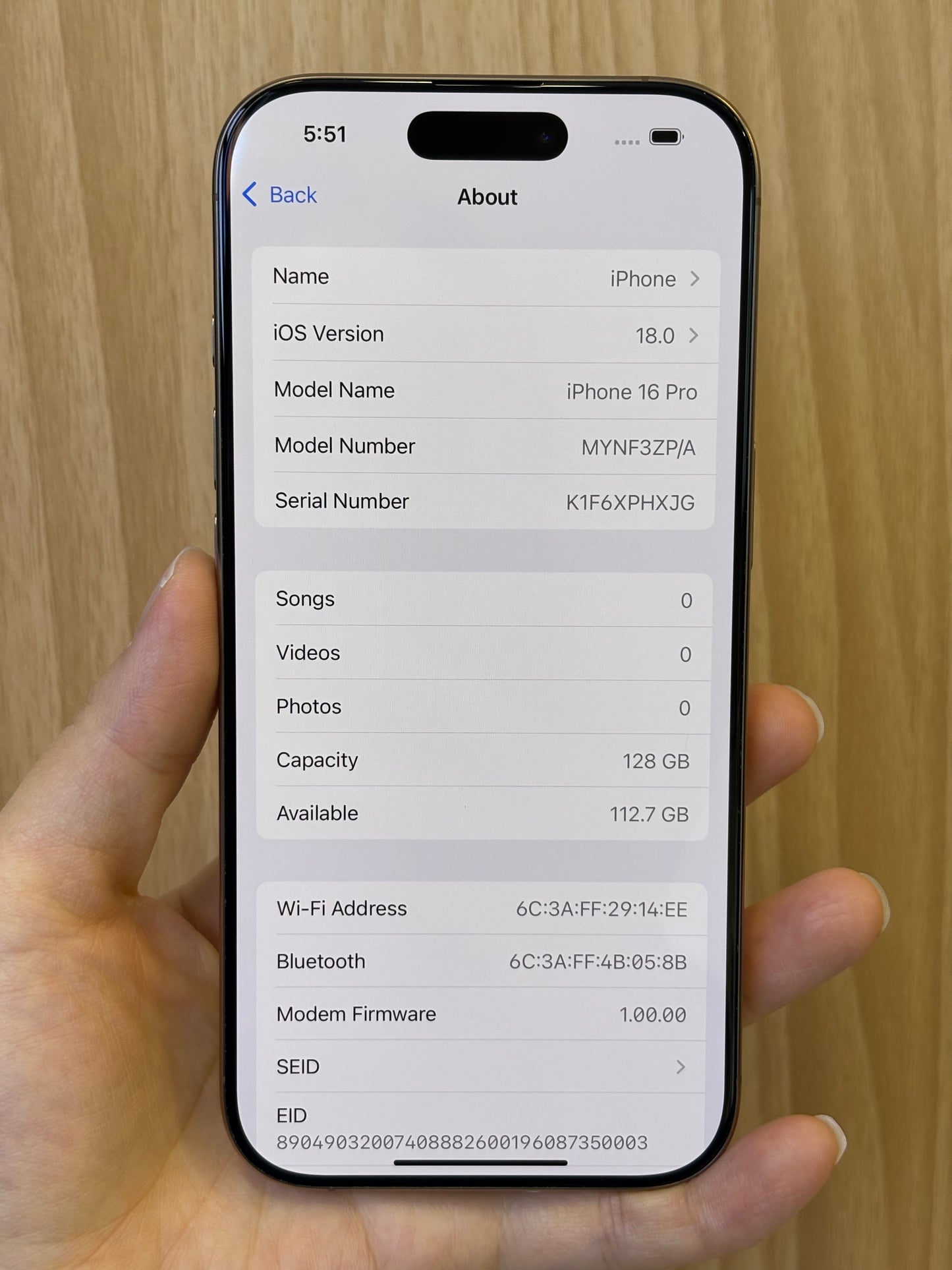 iPhone 16 Pro, 128GB (Grade A) *62579