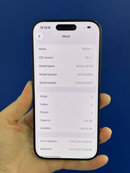 iPhone 16 Pro, 128GB (Grade A) *81373