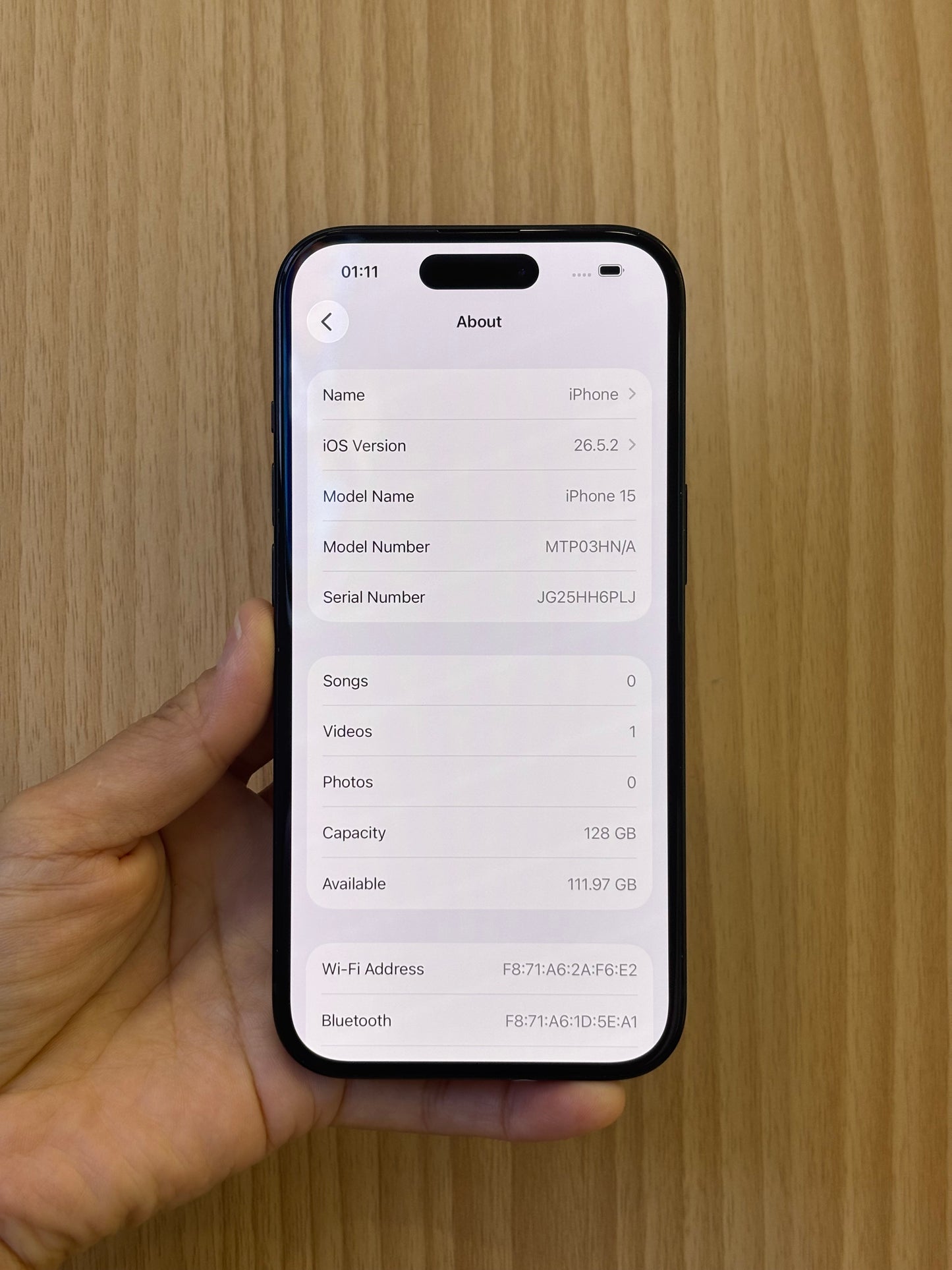 iPhone 15, 128GB (Grade A) *49376