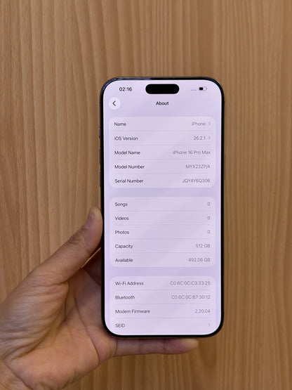 iPhone 16 Pro Max, 512GB (Grade A) *26823