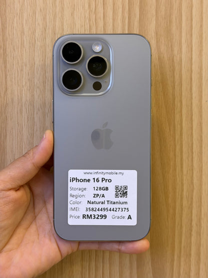 iPhone 16 Pro, 128GB (Grade A) *27375