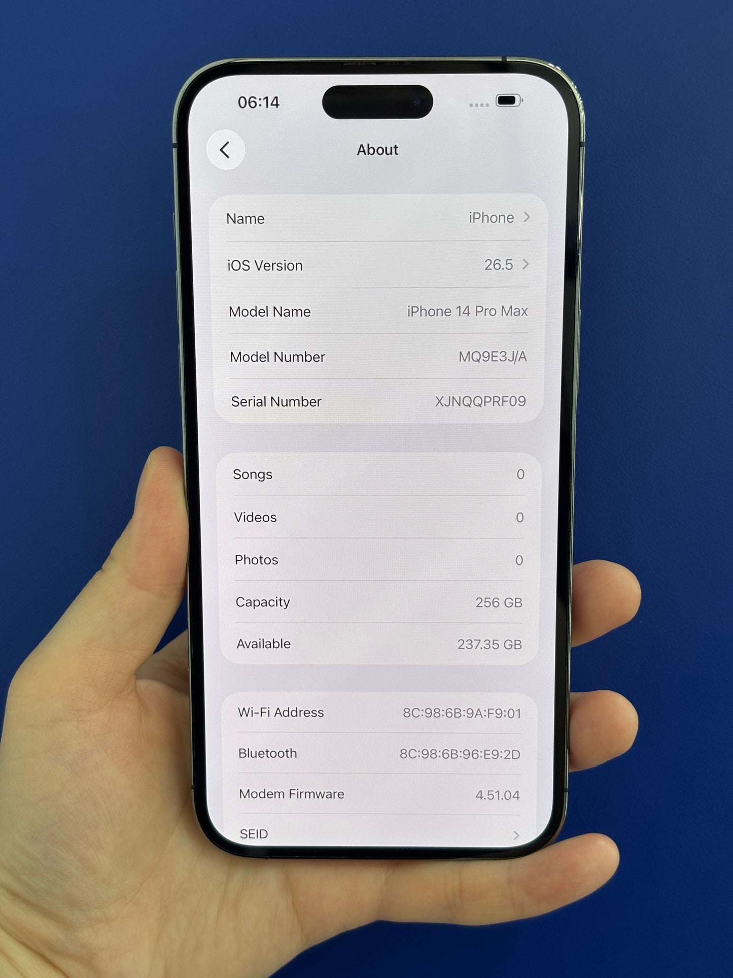 iPhone 14 Pro Max, 256GB (Grade B) *83145
