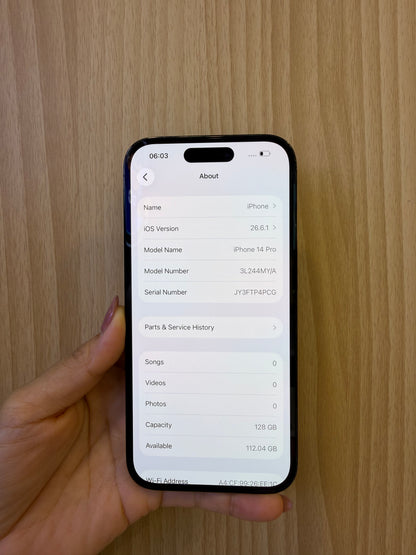 iPhone 14 Pro, 126GB (Grade B) *20982