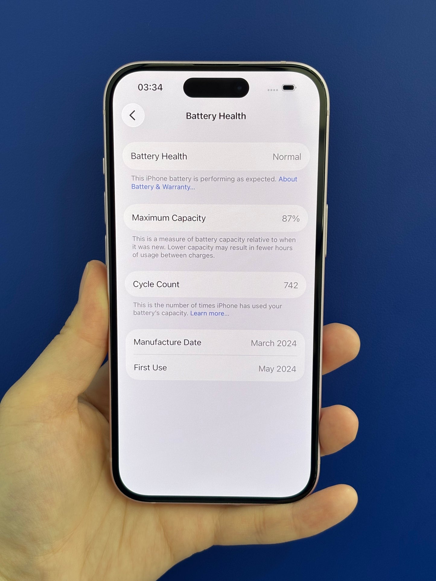 iPhone 15, 256GB (Grade A) *00395