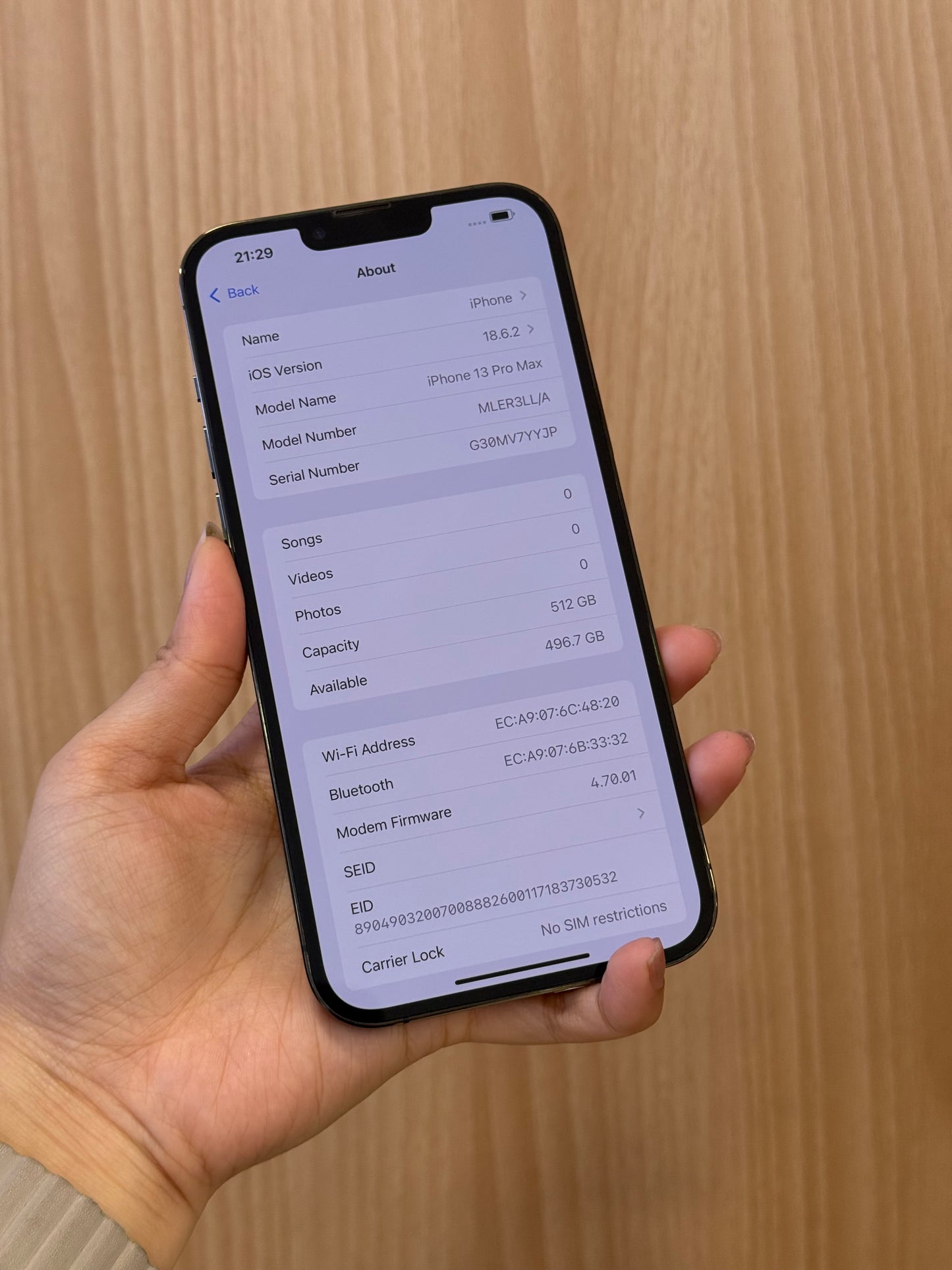 iPhone 13 Pro Max Graphite, 512GB (Grade R) *10248