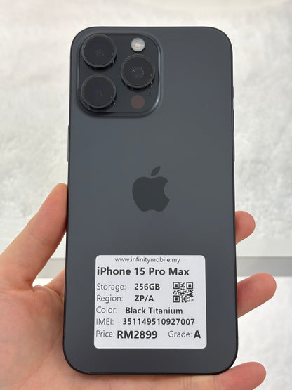 iPhone 15 Pro Max, 256GB (Grade A) *27007