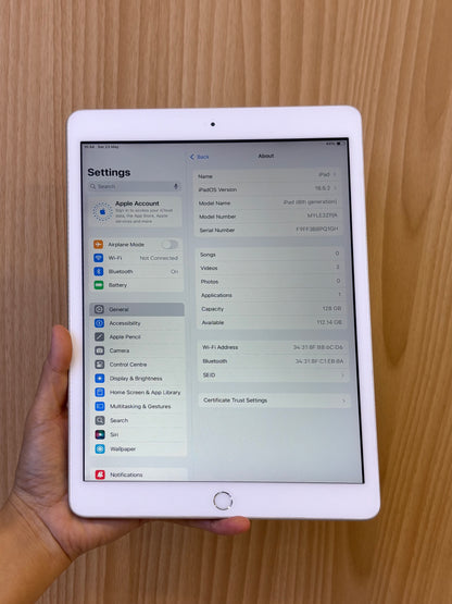 iPad 8 Wi-Fi, 128GB (Grade A) *PQ1GH