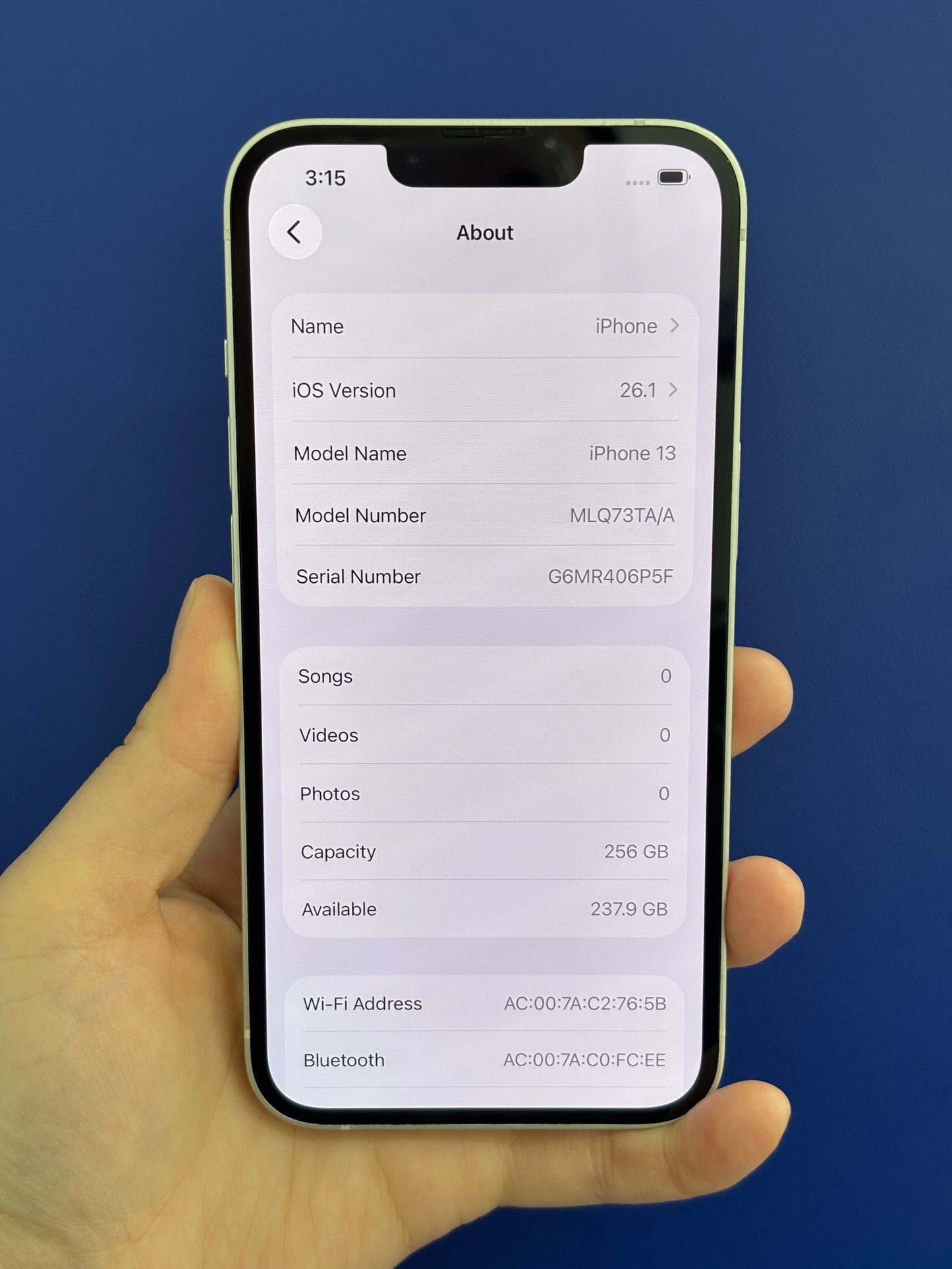 iPhone 13, 256GB (Grade A) *81141