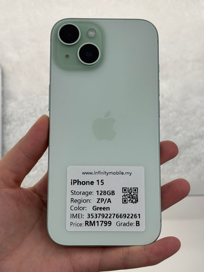 iPhone 15, 128GB (Grade B) *92261