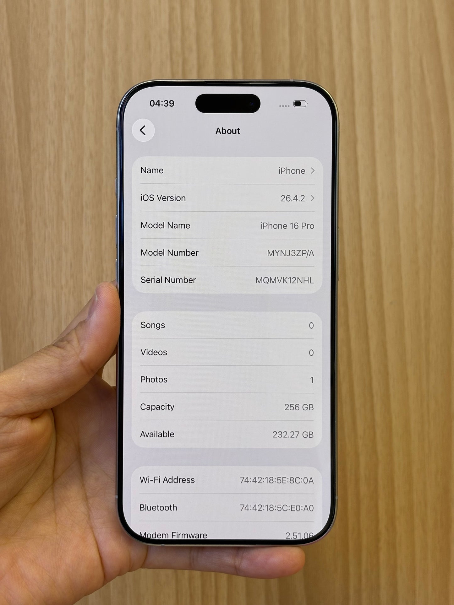 iPhone 16 Pro, 256GB (Grade A) *49467