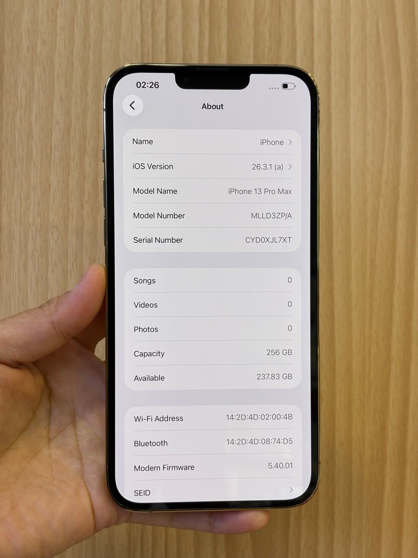 iPhone 13 Pro Max, 256GB (Grade A) *32970