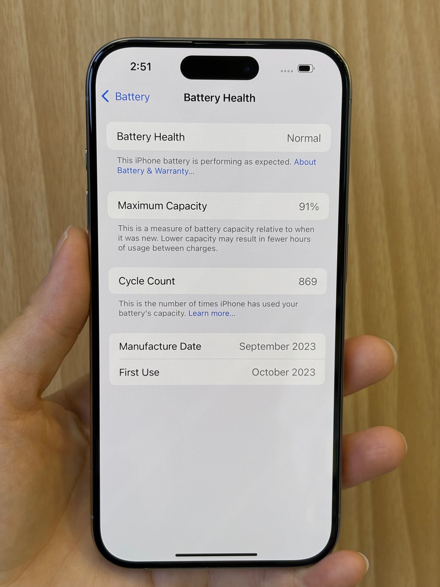 iPhone 15 Pro, 256GB (Grade A) *64953