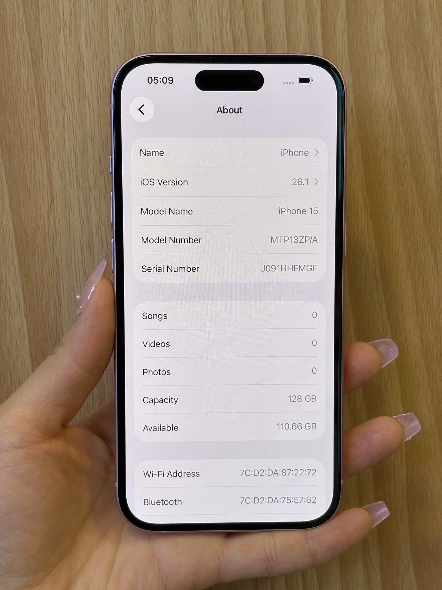 iPhone 15, 128GB (Grade A) *47763