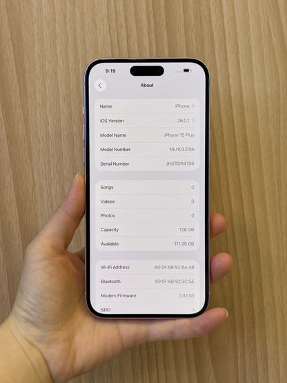 iPhone 15 Plus, 128GB (Grade A) *76825