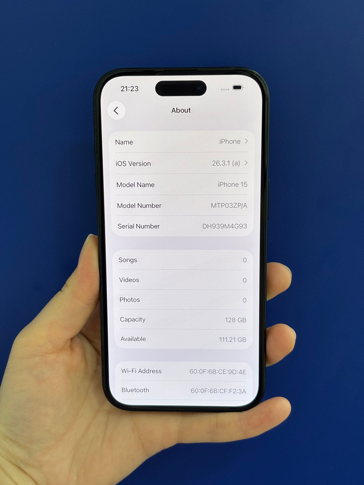 iPhone 15, 128GB (Grade A) *55944