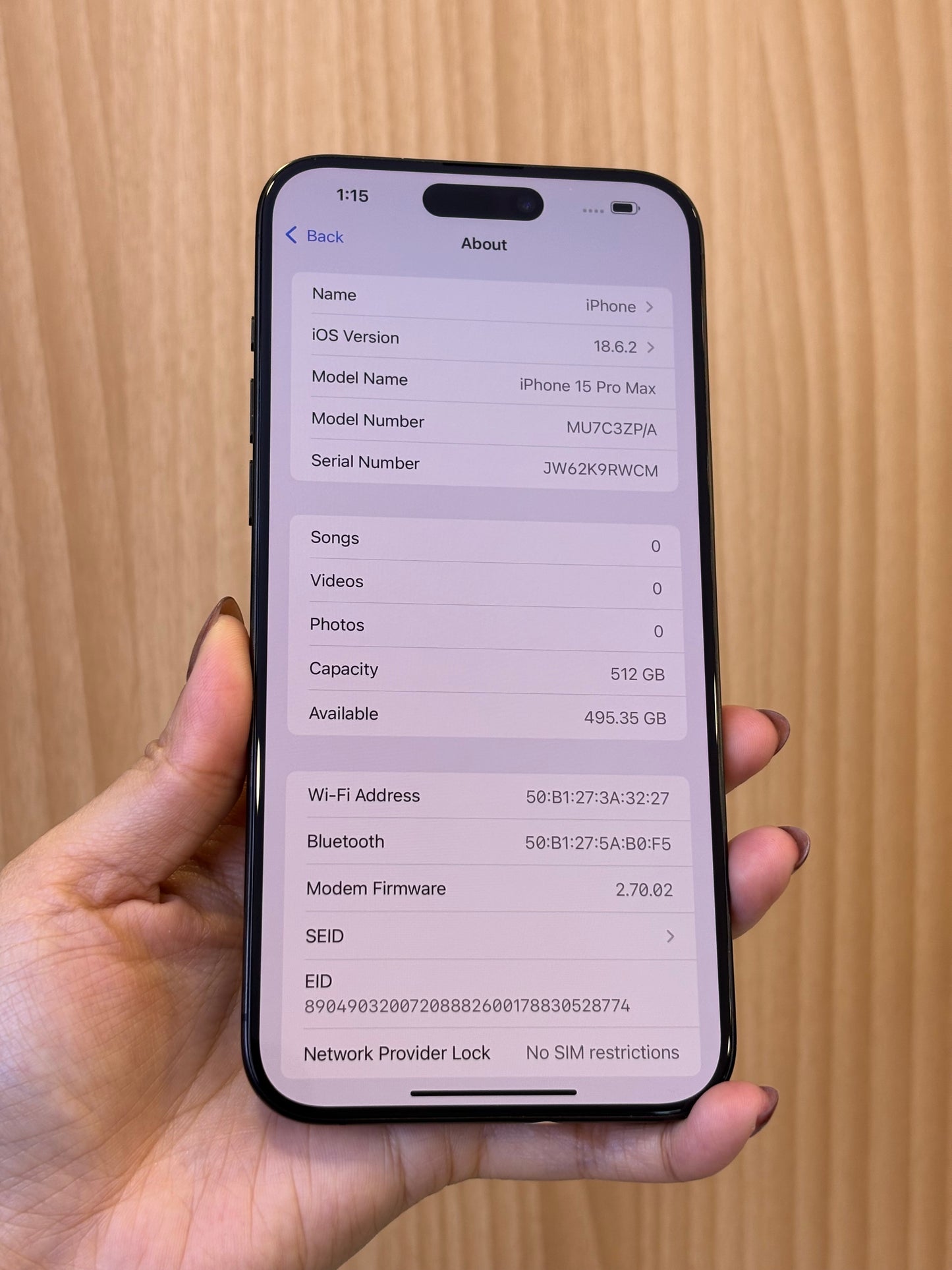 iPhone 15 Pro Max, 512GB (Grade A) *20173