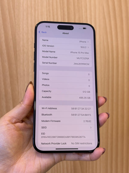 iPhone 15 Pro Max, 512GB (Grade A) *20173