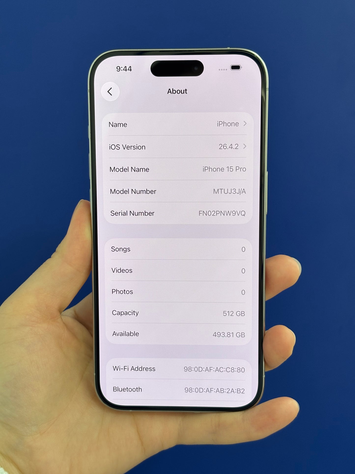 iPhone 15 Pro, 512GB (Grade A) *59490