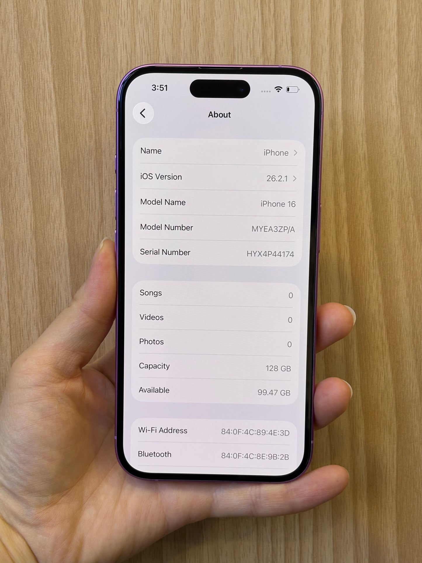 iPhone 16, 128GB (Grade B) *21072