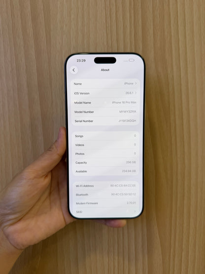 iPhone 16 Pro Max, 256GB (Grade A) *55927