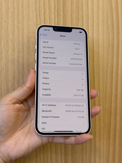 iPhone 14, 256GB (Grade A) *73223