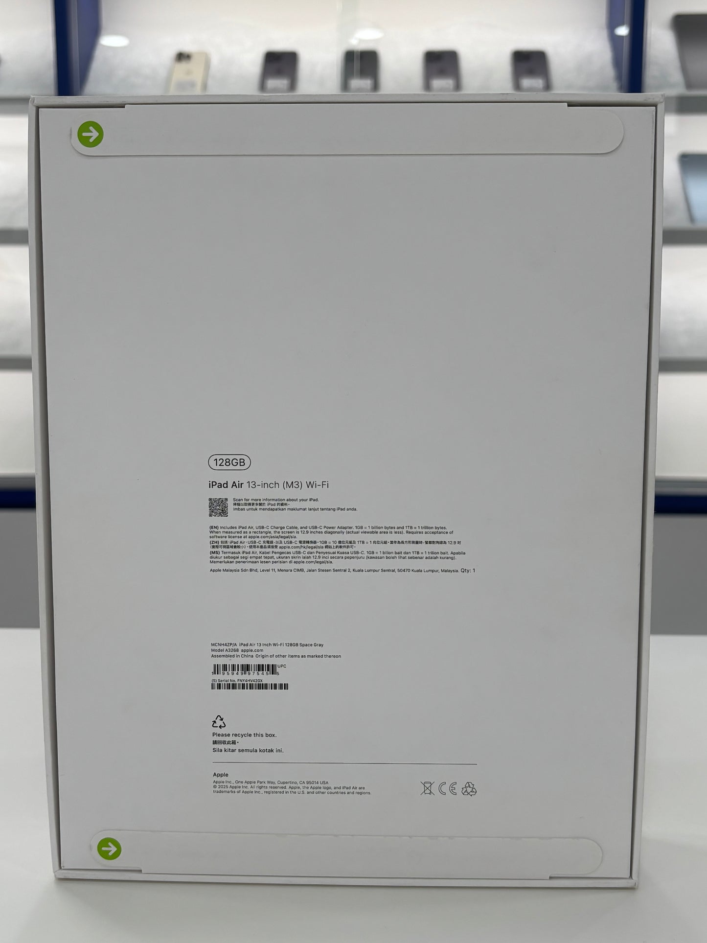 iPad Air 13-inch (M3) Wi-Fi, 128GB (New) *V42GX