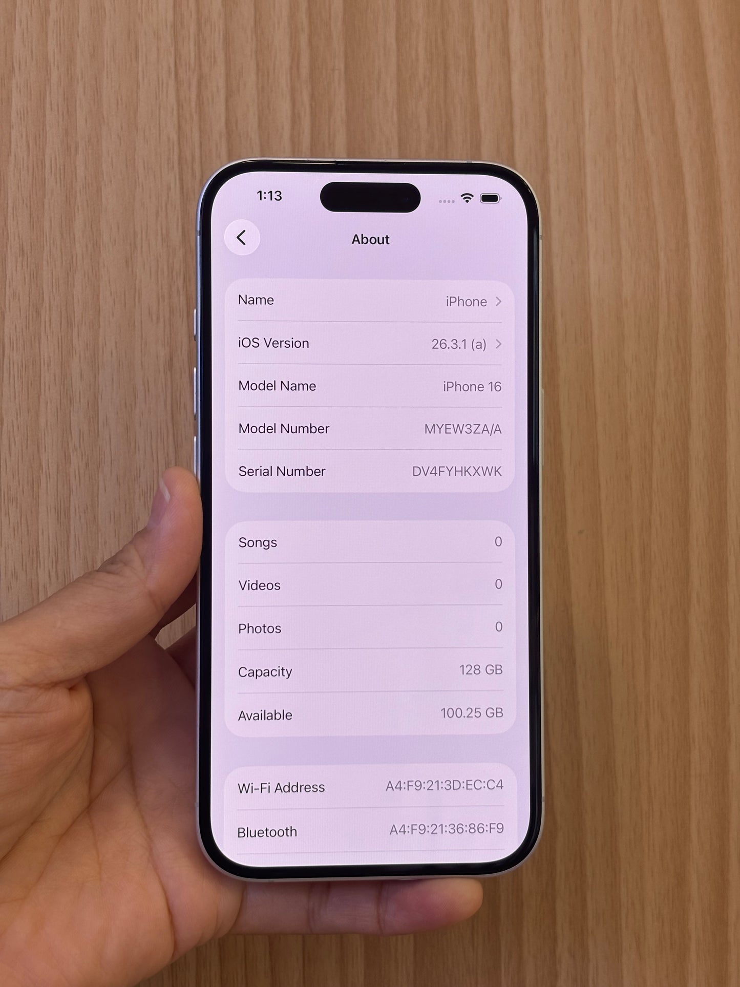 iPhone 16, 128GB (Grade B) *57878