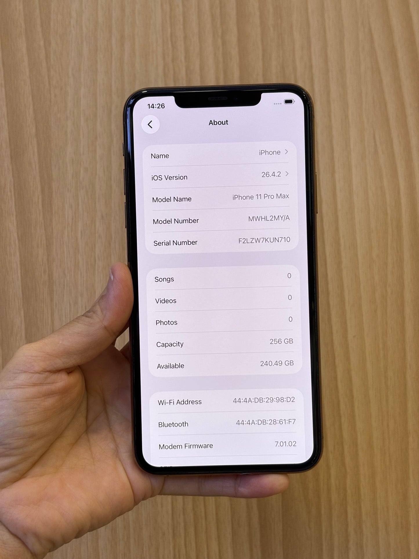 iPhone 11 Pro Max, 256GB (Grade B) *30900