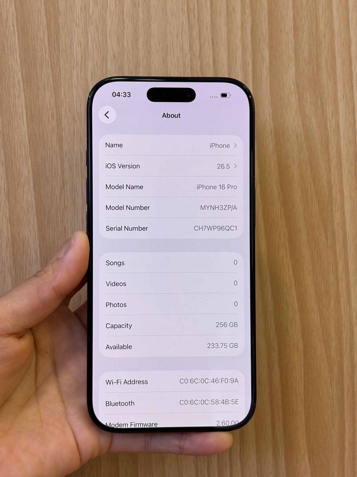 iPhone 16 Pro, 256GB (Grade B) *53605
