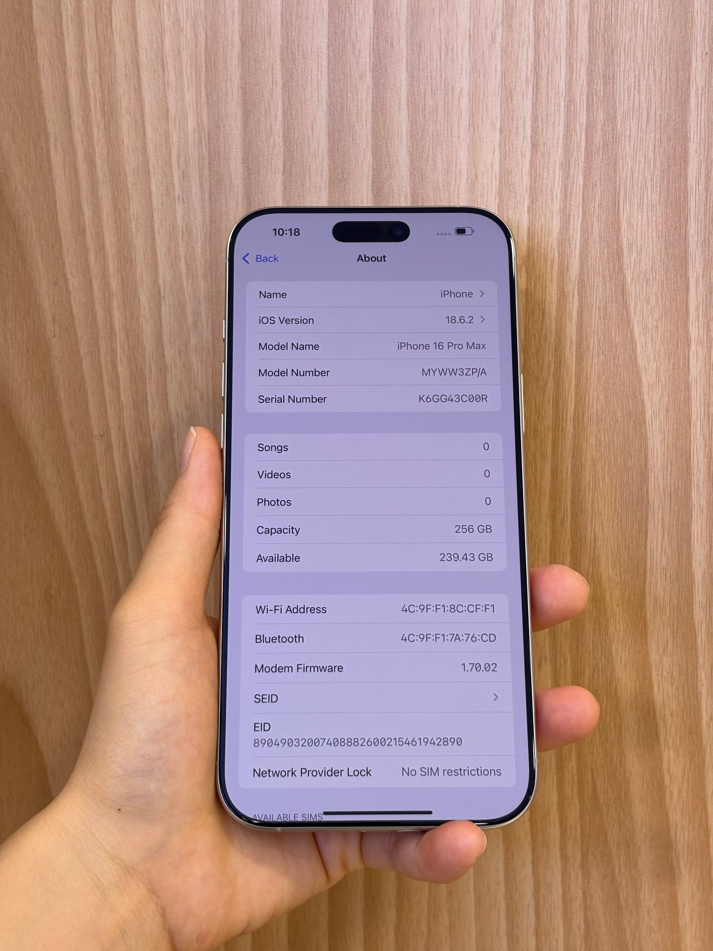 iPhone 16 Pro Max, 256GB (Grade A) *55960