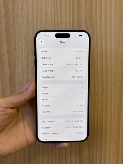 iPhone 15 Pro Max, 512GB (Grade A) *26639