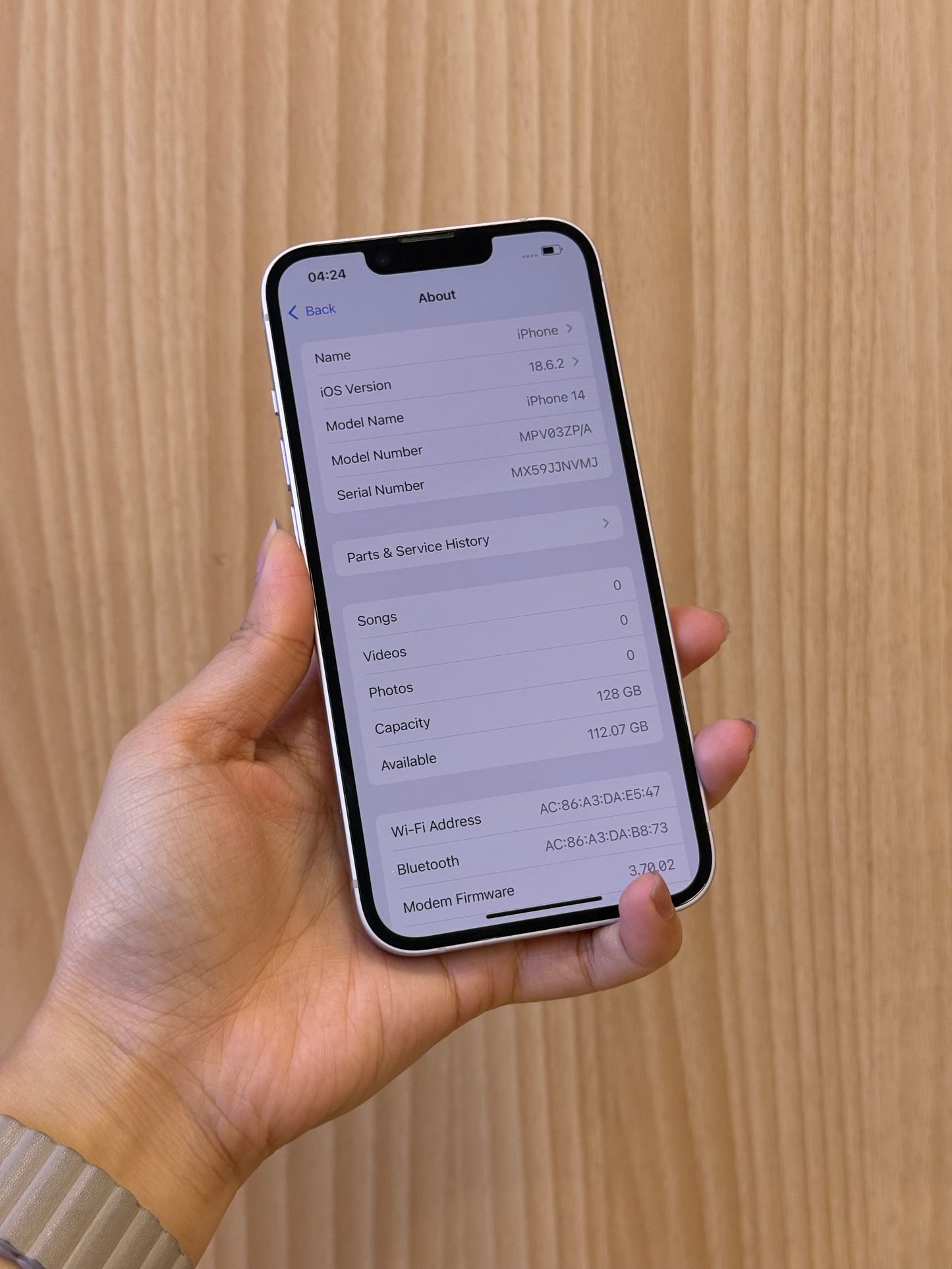 iPhone 14 Purple, 128GB (Grade B) *68644