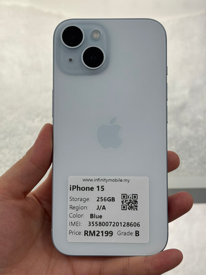 iPhone 15, 256GB (Grade B) *28606