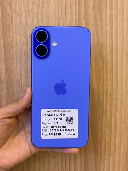 iPhone 16 Plus, 512GB (Grade A) *83049