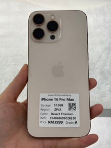 iPhone 16 Pro Max, 512GB (Grade A) *28280