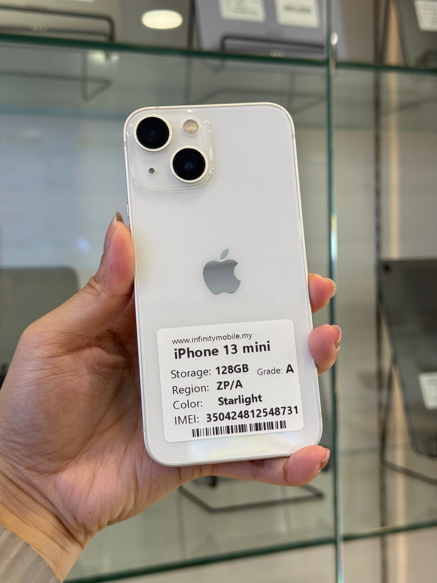 iPhone 13 Mini Starlight, 128GB (Grade A) *48731